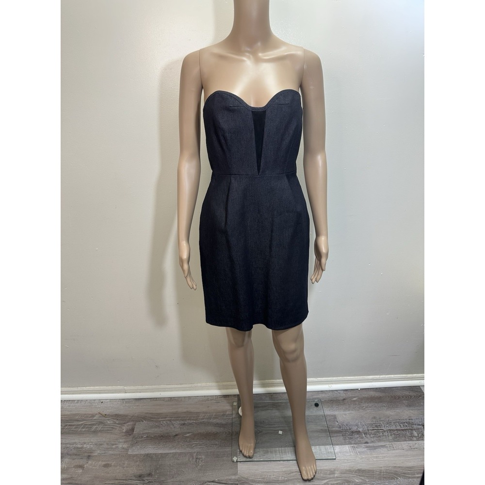 Rag & Bone Women's Denim  Black Dress  With Pockets  Strapless Size 4